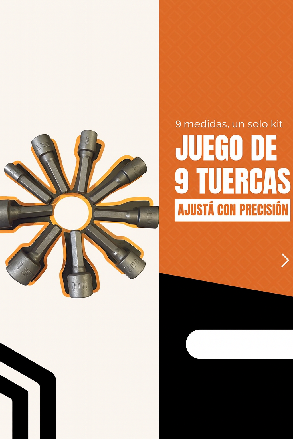 JUEGO DE 9 TUERCAS PREMIUM