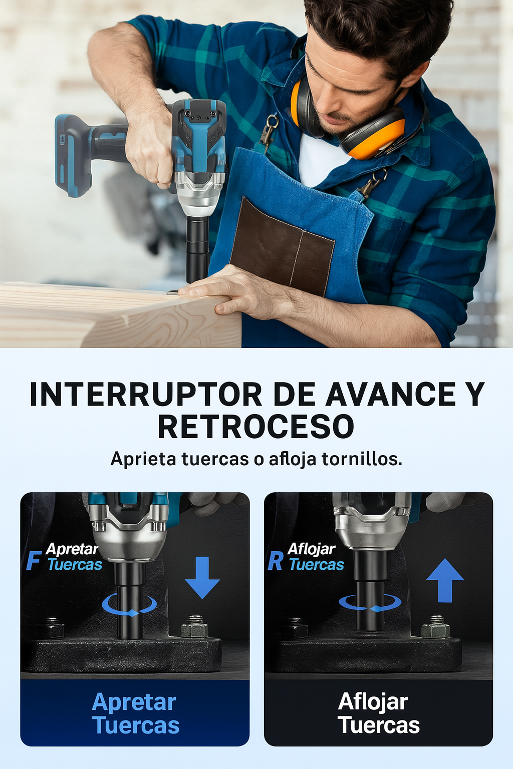 TALADRO DE IMPACTO + ACCESORIOS + 2 BATERIAS GRATIS