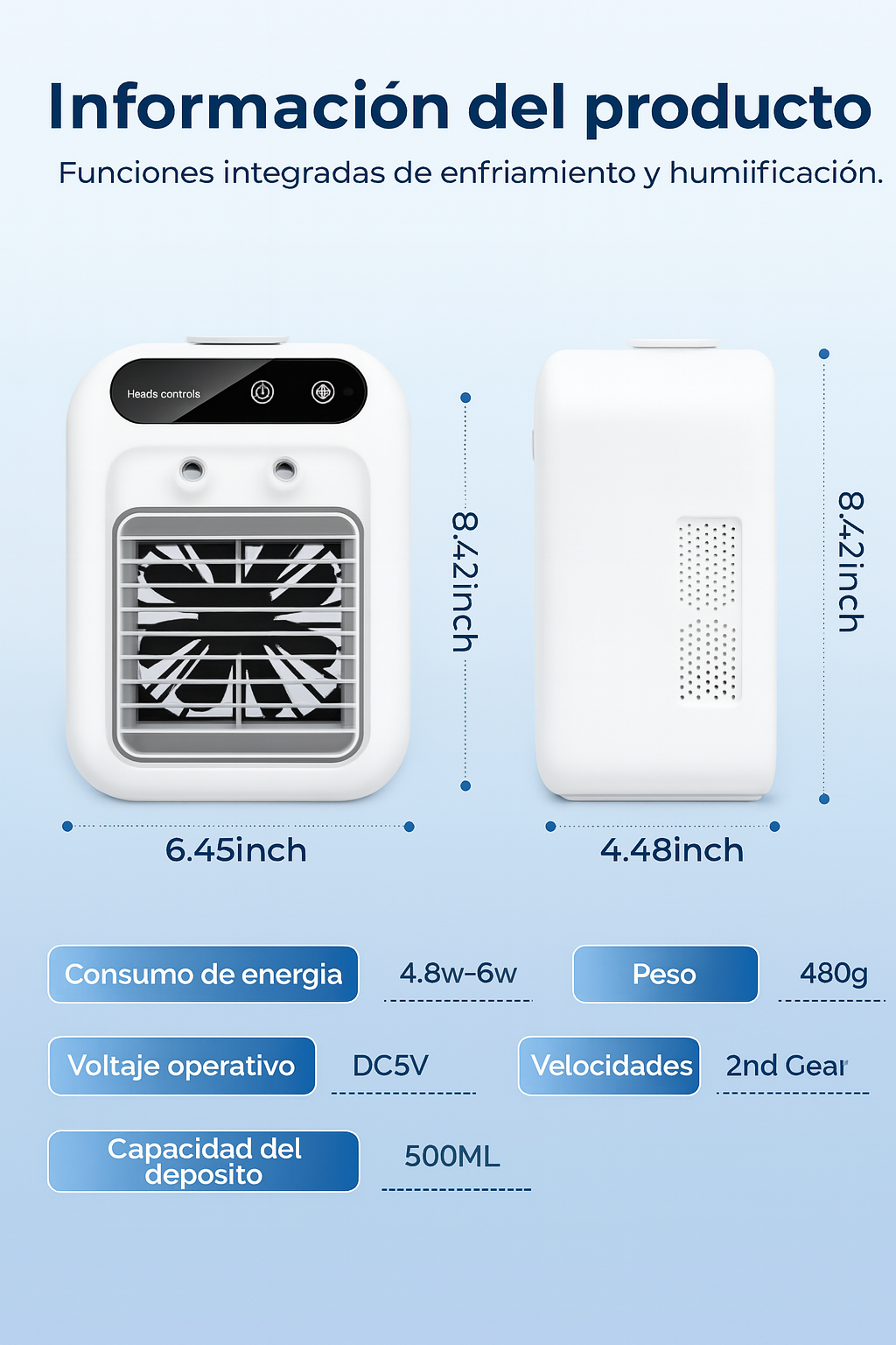Mini Aire Acondicionado Portátil