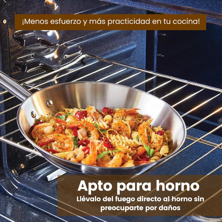 SteelChef®: 12 PIEZAS DE ACERO INOXIDABLE