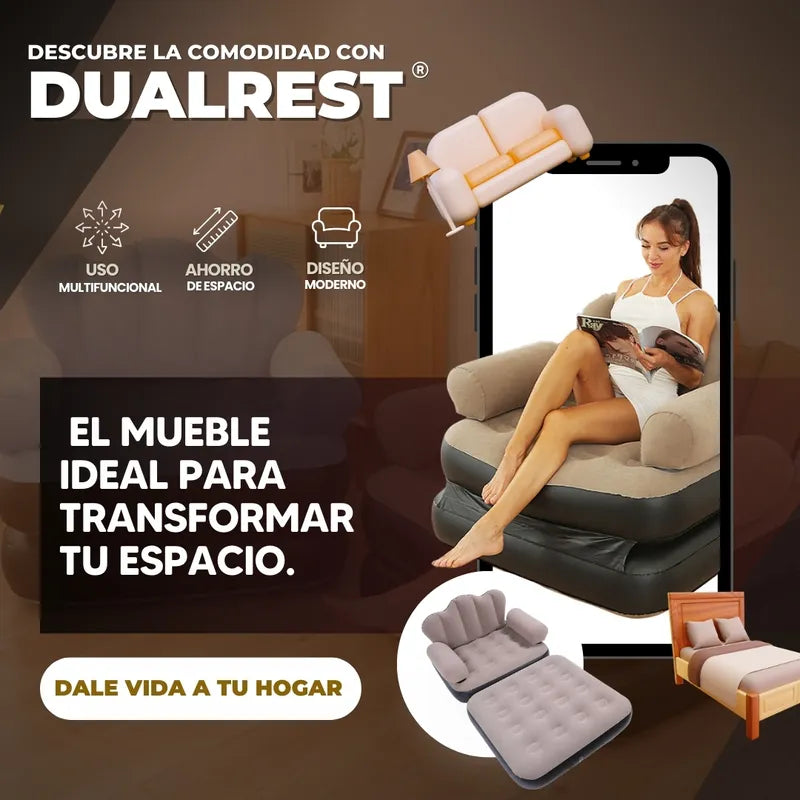 Sofá Cama Inflable y Ultra Confort (Incluye Bomba para Inflar) MyElegance™