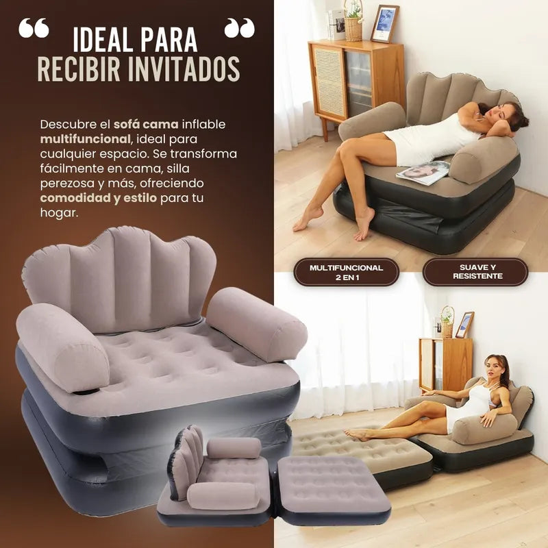 Sofá Cama Inflable y Ultra Confort (Incluye Bomba para Inflar) MyElegance™