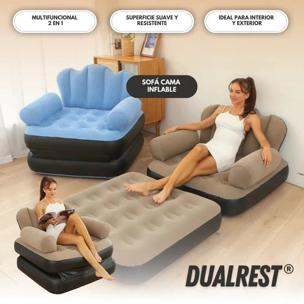 Sofá Cama Inflable y Ultra Confort (Incluye Bomba para Inflar) MyElegance™