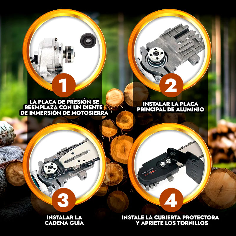 ADAPTADOR DE MOTOSIERRA