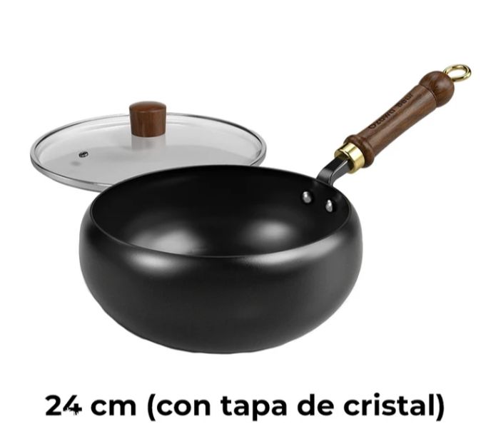 🔥Cacerola Artesana de Hierro Fundido sin Esmaltar