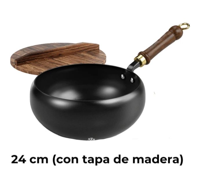 🔥Cacerola Artesana de Hierro Fundido sin Esmaltar