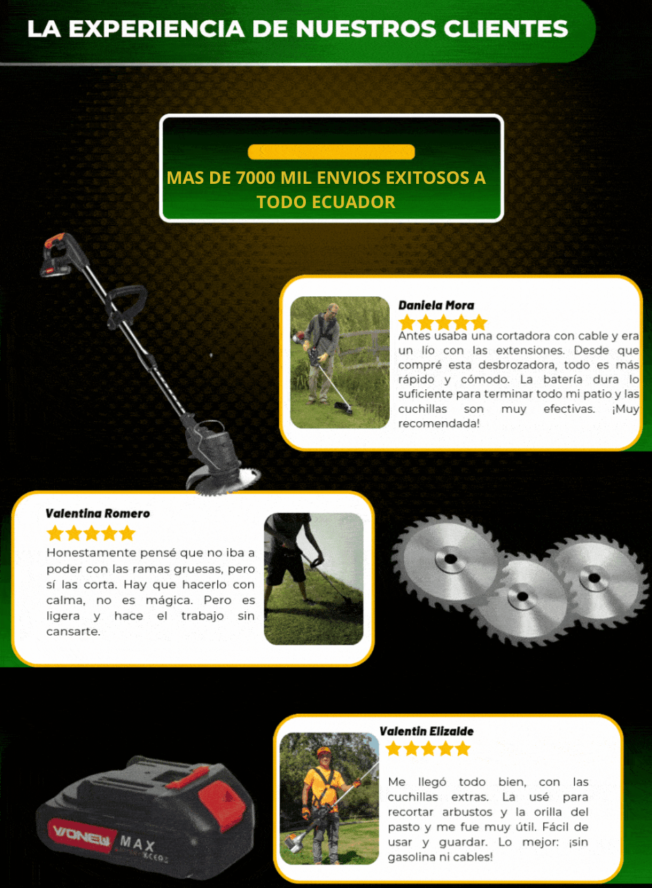 🌱 Podadora Inalámbrica Multiusos para Jardín, Finca o Campo