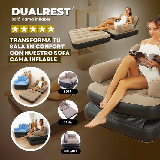 Sofá Cama Inflable y Ultra Confort (Incluye Bomba para Inflar) MyElegance™