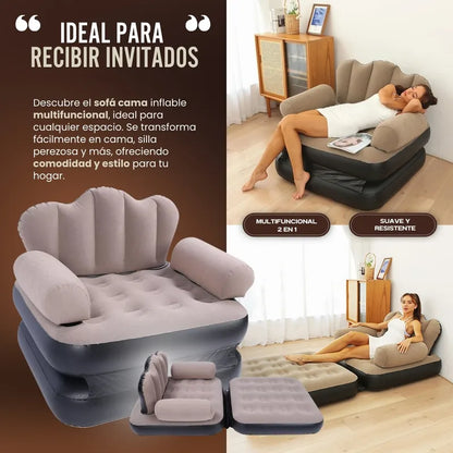 Sofá Cama Inflable y Ultra Confort (Incluye Bomba para Inflar) MyElegance™