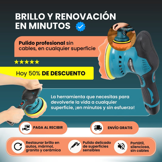 PULIDORA Y ALIJADORA INALAMBRICA +ACCESORIOS +BATERIA GRATIS