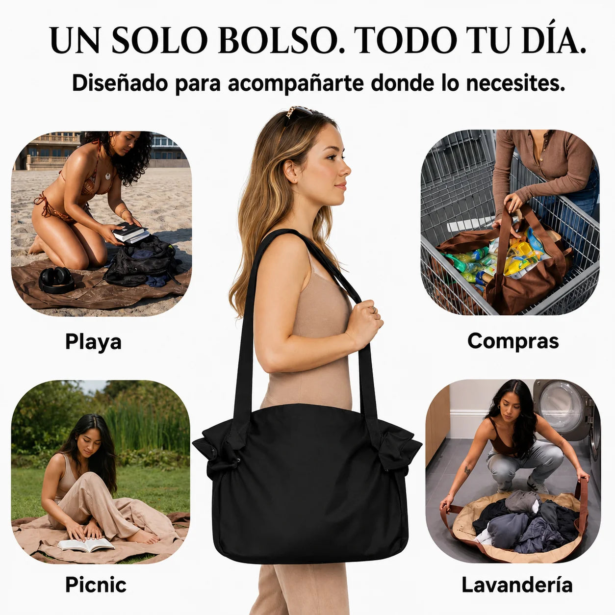 La Bolsa que recoge en Segundos