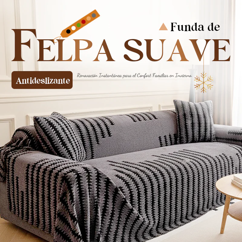 Funda de sofá de felpa 2026 - suave y antideslizante