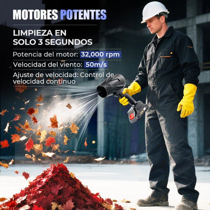 PISTOLA SOPLADORA DE AIRE 48 V PORTATIL TURBO - Mitad de precio por Aniversario