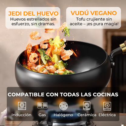 🔥Cacerola Artesana de Hierro Fundido sin Esmaltar
