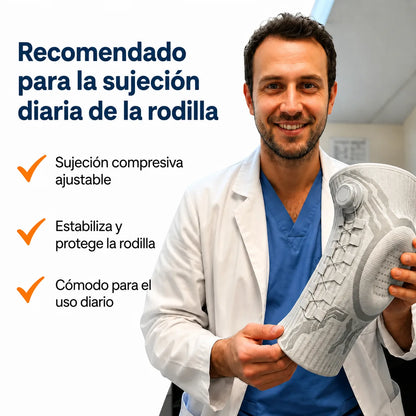 RODILLERA ORTOPEDICA CON DISEÑO 3D Y AJUSTE TOTAL